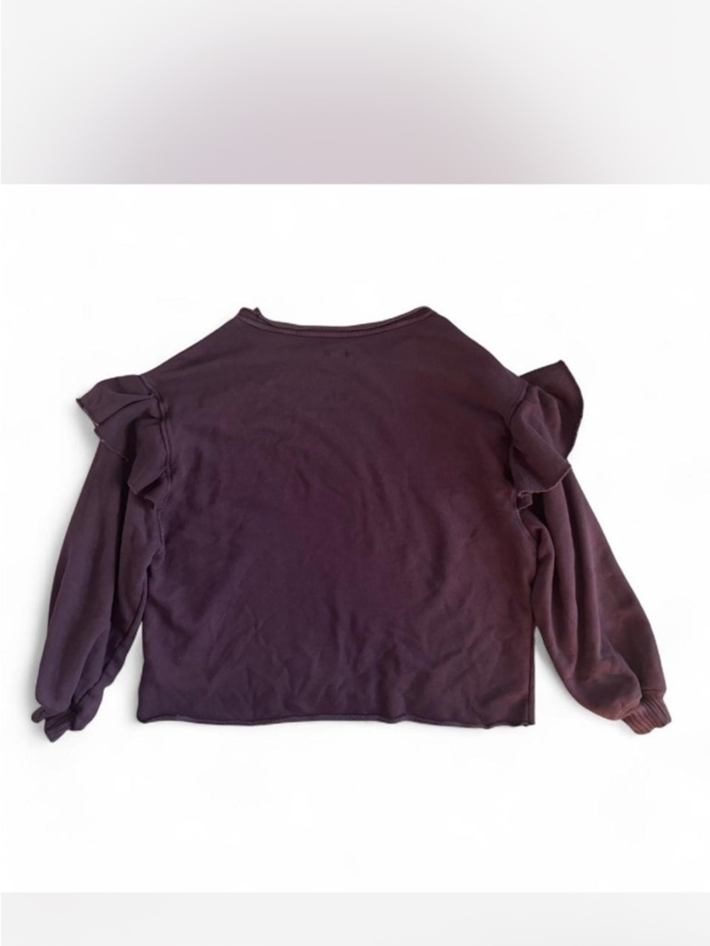 Aerie Ruffle Sleeve Sweatshirt - Picture 4 of 7